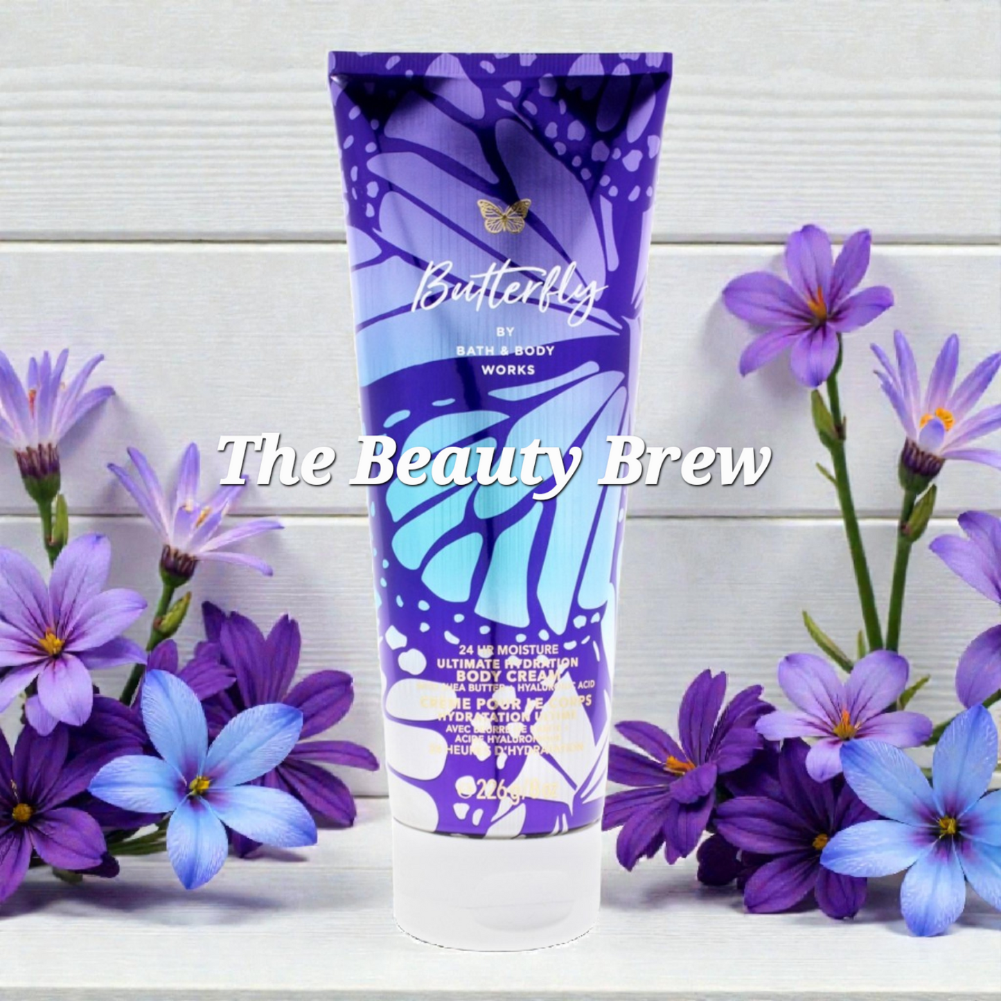 New Bath & Body Work Butterfly Ultimate Hydration Body Cream 8 fl oz