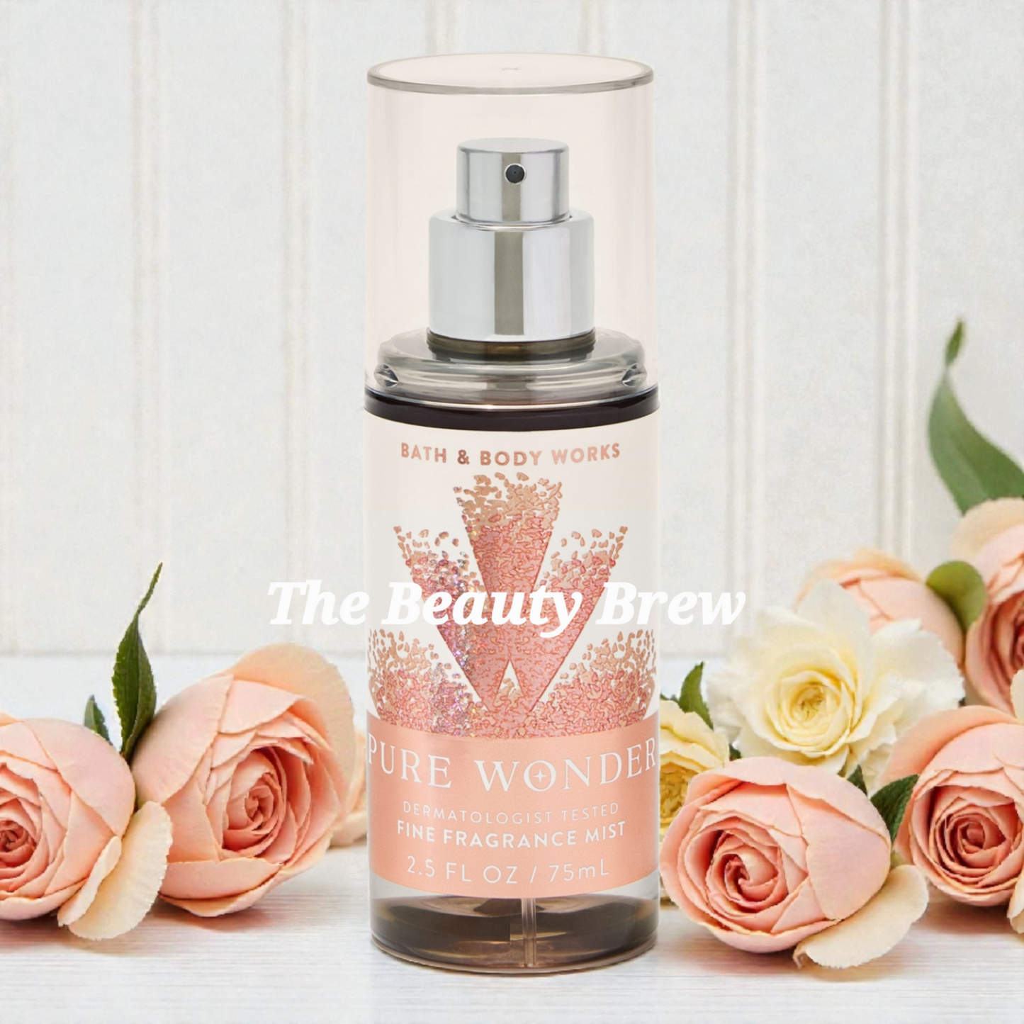 New Bath and Body Works Travel Size Pure Wonder Body Spray, Body Mist 2.5 fl oz