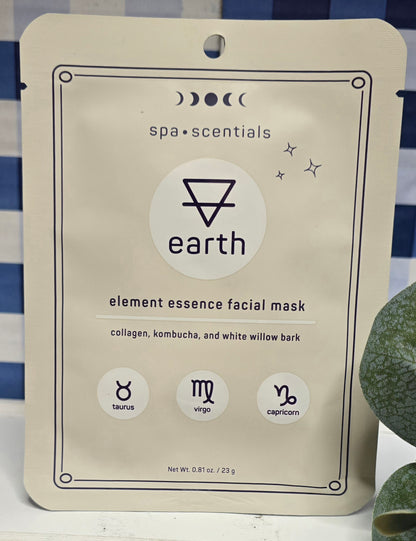 New Spa.Scentials 3 Pack Element Essence Facial Masks