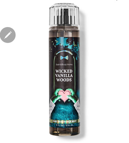 New Bath And Body Works Wicked Vanilla Woods Fine Fragrance Body Mist Body Spray Hair Mist