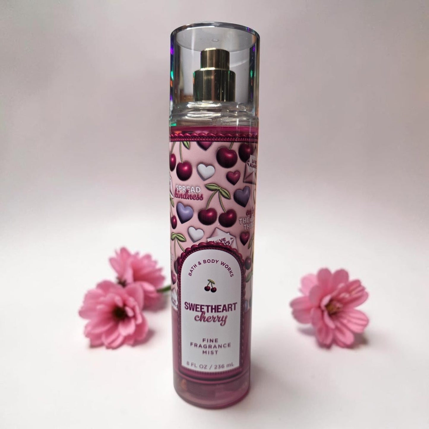 New Bath and Body Works Sweetheart Cherry Body Spray, Body Mist 8 oz