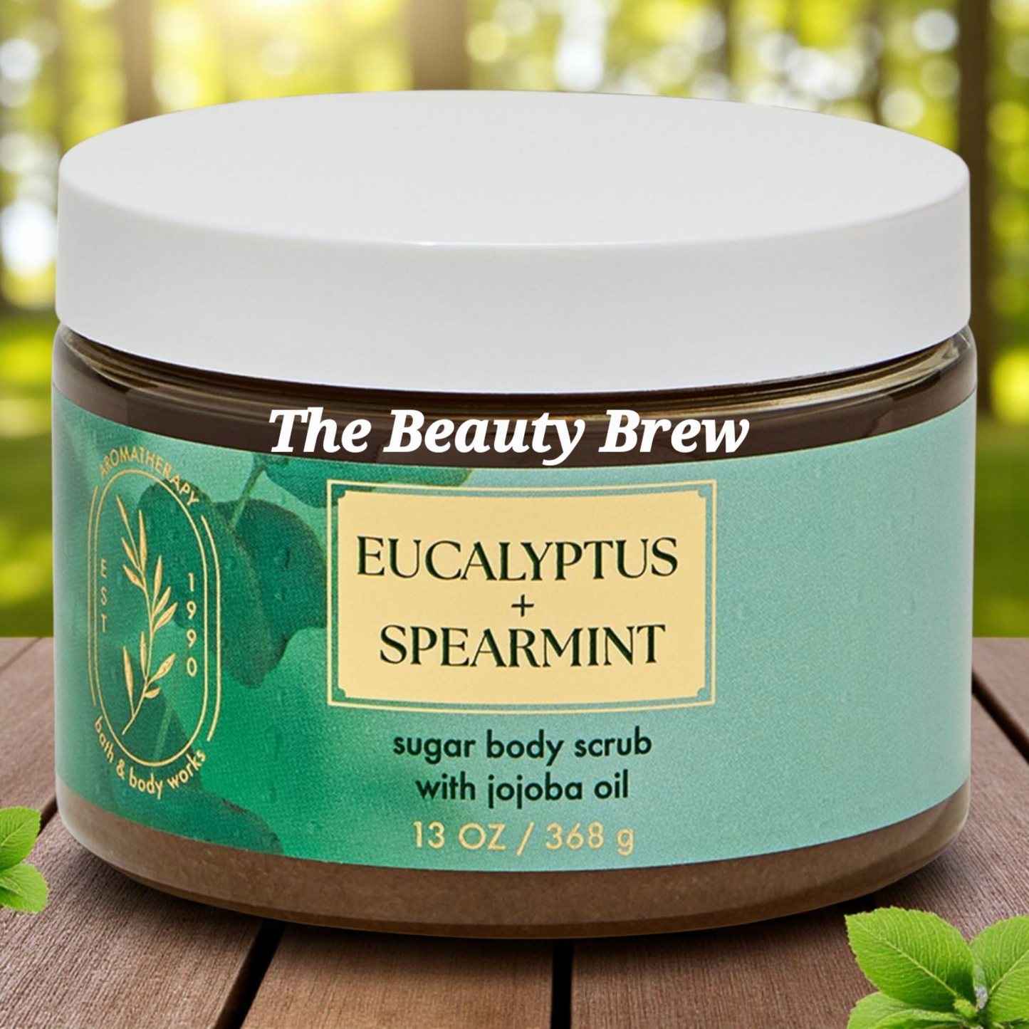 New Bath and Body Works Aromatherapy Eucalyptus and Spearmint Sugar Body Scrub