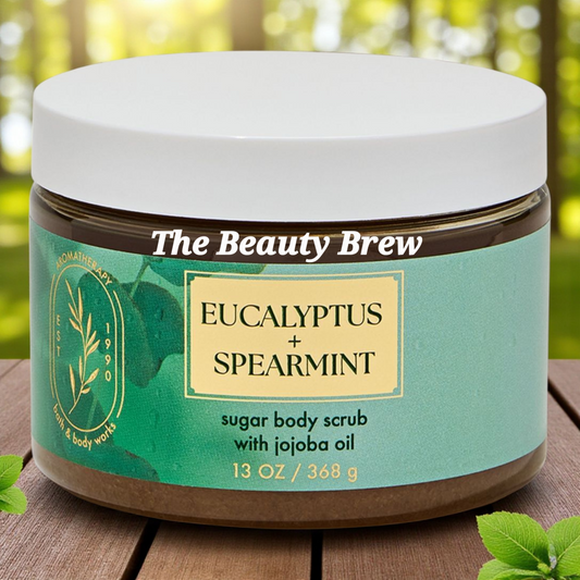 New Bath and Body Works Aromatherapy Eucalyptus and Spearmint Sugar Body Scrub