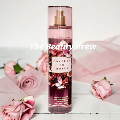 New Bath and Body Works Covered In Roses Fine Fragrance Body Mist, Body Spray