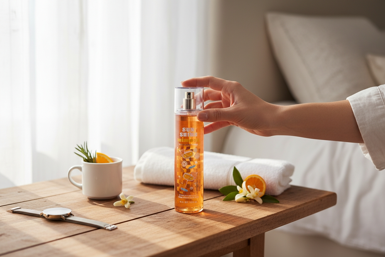 New Bath and Body Works Sunshine Mimosa Fine Fragrance Body Mist, Body Spray 8 oz