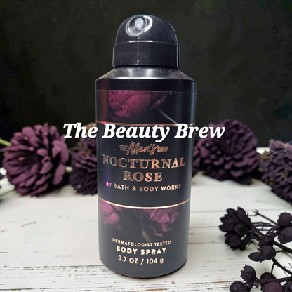 Bath and Body Works Mens Collection Nocturnal Rose Body Spray 3.7 fl oz