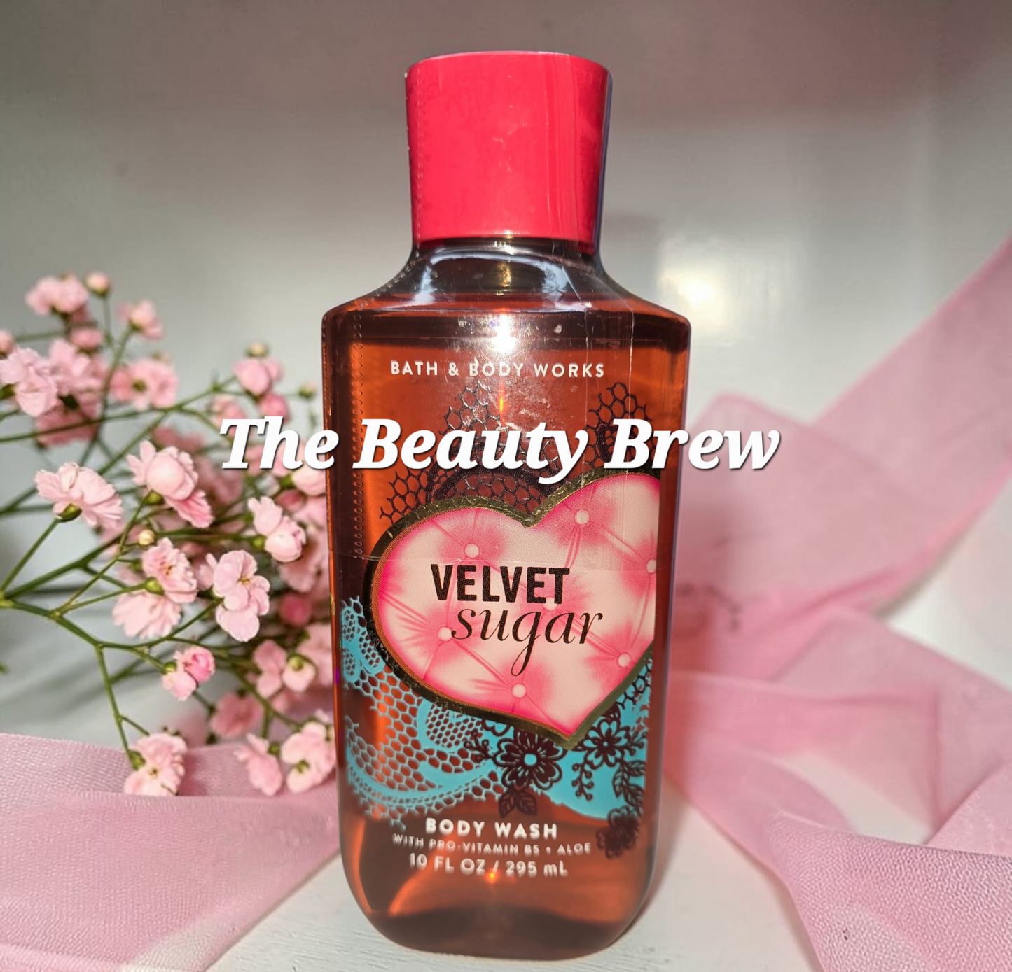 New Bath and Body Works Velvet Sugar Body Wash, Shower Gel 10 fl oz