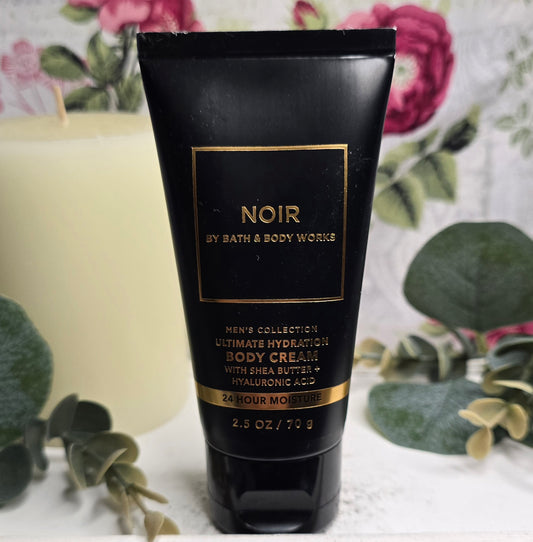 New Bath and Body Works Men's Collection Travel Size Noir Body Cream 