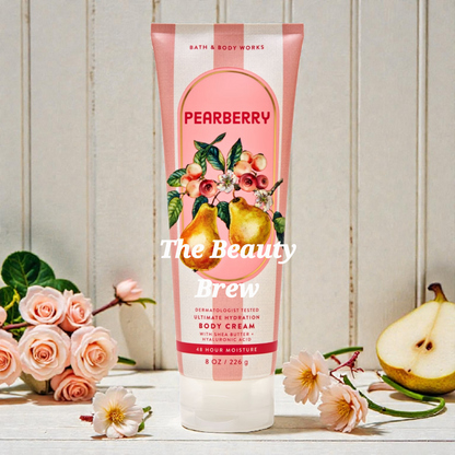 New Bath and Body Works Pearberry Ultimate Hydration Body Cream 8 fl oz