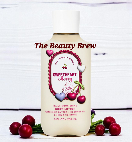 New Bath and Body Works Sweetheart Cherry Daily Nourishing Body Lotion 8 oz