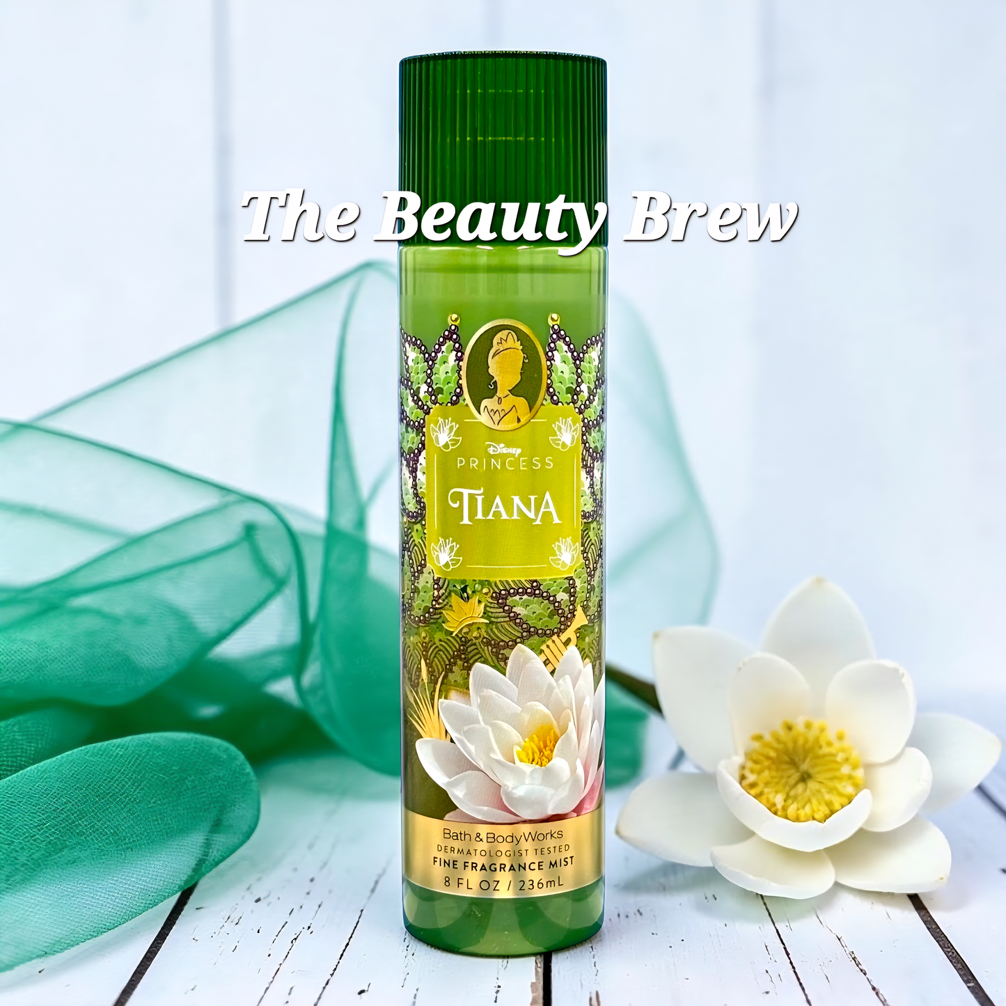 New Bath and Body Works Disney Princess Tiana Body Mist, Body Spray 8 fl oz