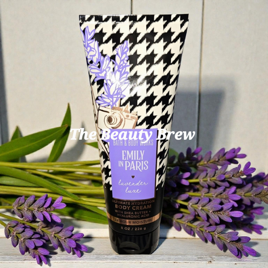 New Bath and Body Works Emily In Paris Lavender Luxe  Ultimate Hydration Body Cream 8 fl oz