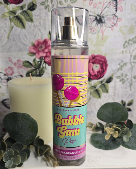 Bath and Body Works Bubble Gum Pop Fine Fragrance Body Mist, Body Spray 