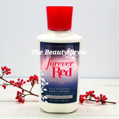 New Bath and Body Works Forever Red Vanilla Rum Body Lotion 8oz