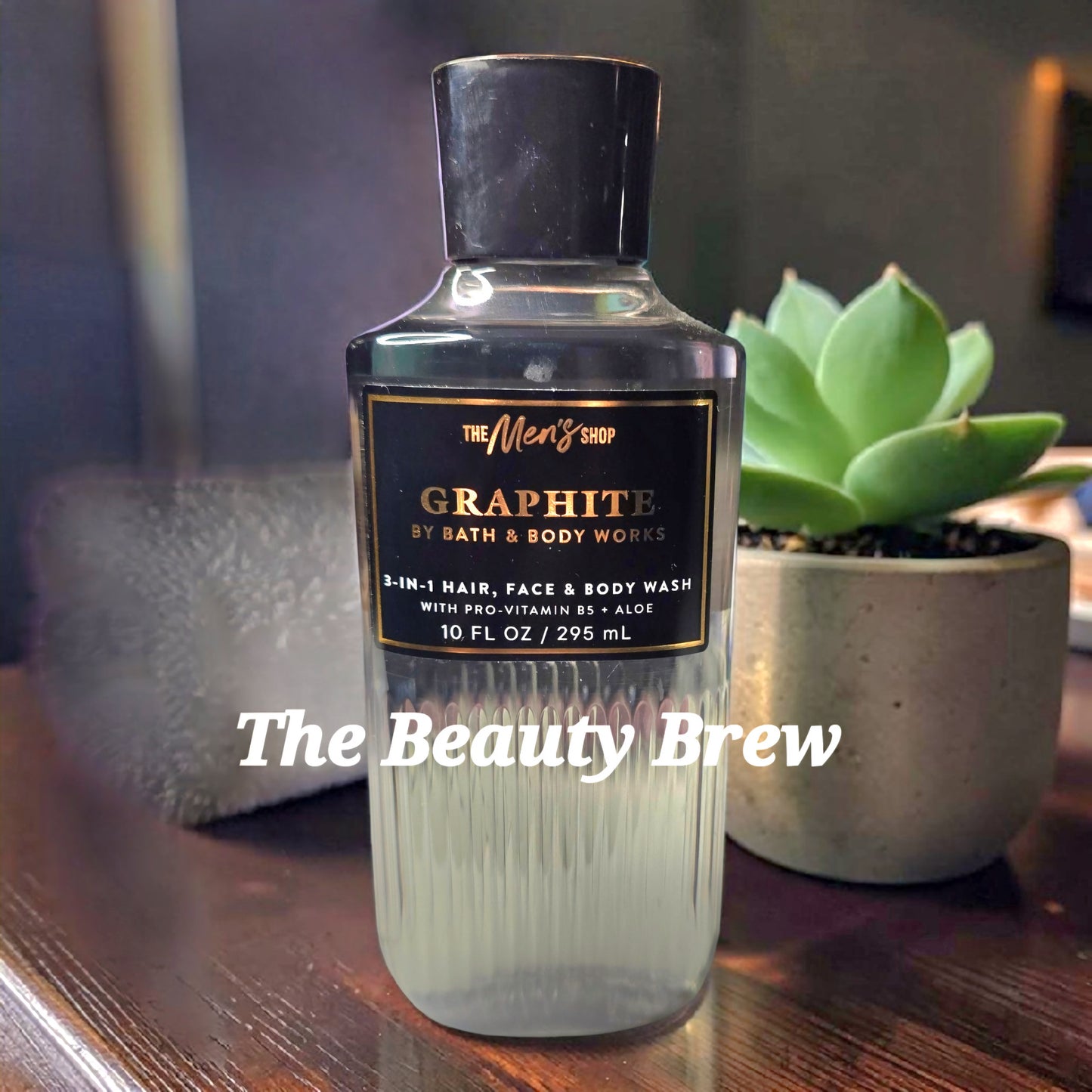 New Bath and Body Works Graphite 3-in-1, Face, Body and Hair Wash 10 oz