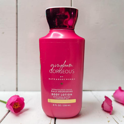 New Bath and Body Works Gingham Gorgeous Daily Nourishing Body Lotion 8 fl oz.