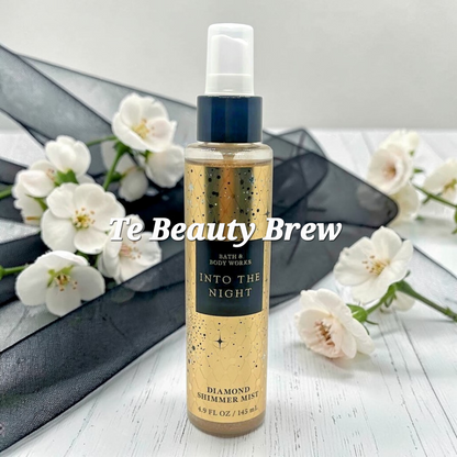 New Bath and Body Works Into The Night Diamond Shimmer Body Mist, Body Spray 4.9 fl oz