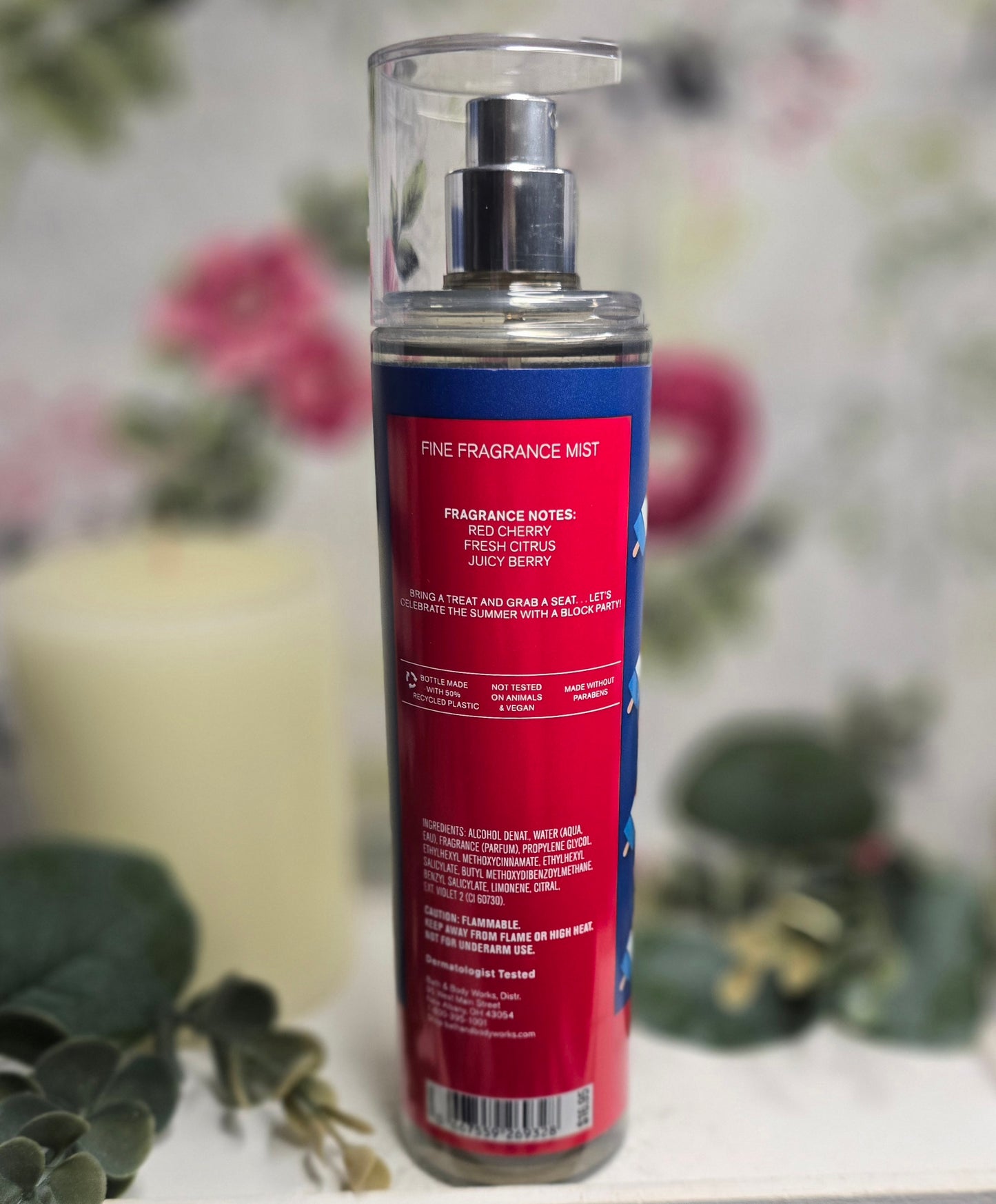 New Bath and Body Works Firecracker Pop Body Mist, Body Spray 8 oz