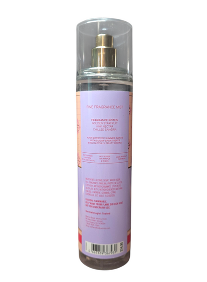 New Bath and Body Works Starfruit Sangria Fine Fragrance Body Mist, Body Spray
