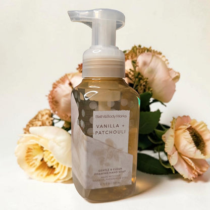 New Bath and Body Works Vanilla and Patchouli Gentle Foaming Hand Soap 8.75 oz