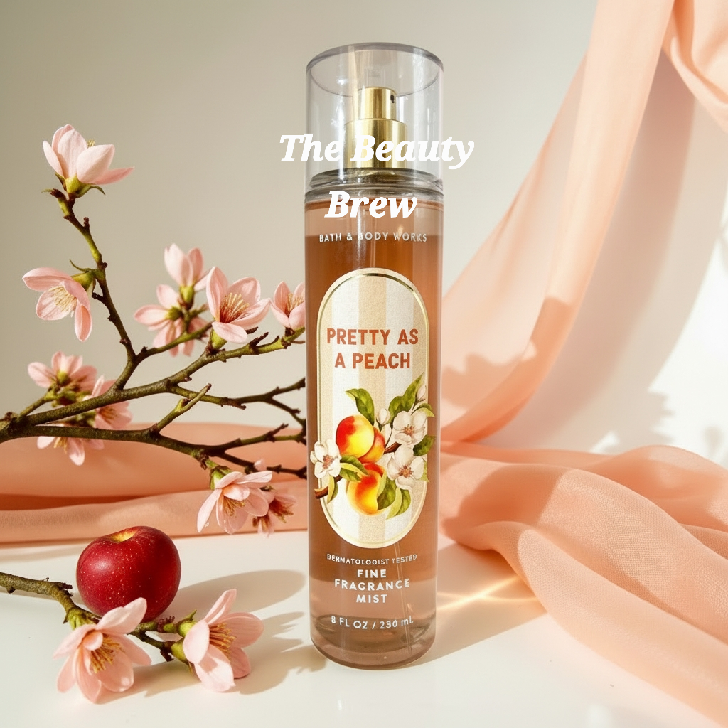 New Bath and Body Work Pretty As A Peach Fine Fragrance Body Mist, Body Spray Hair Mist 8 fl oz