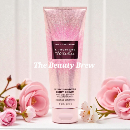 New Bath and Body Works A Thousand Wishes Ultimate Hydration Body Cream 8 fl oz
