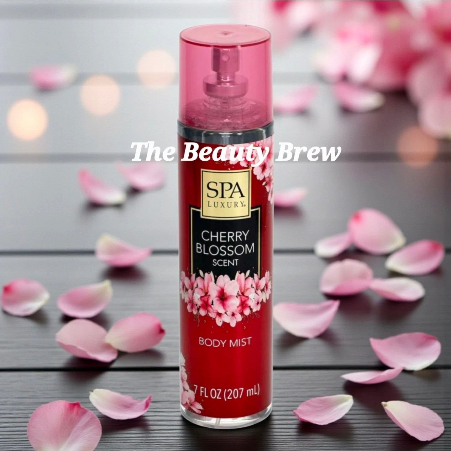 New Spa Luxury Cherry Blossom Body Mist, Body Spray 7 oz
