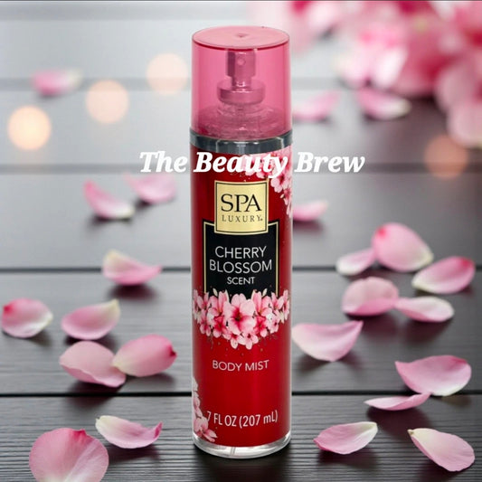 New Spa Luxury Cherry Blossom Body Mist, Body Spray 7 oz