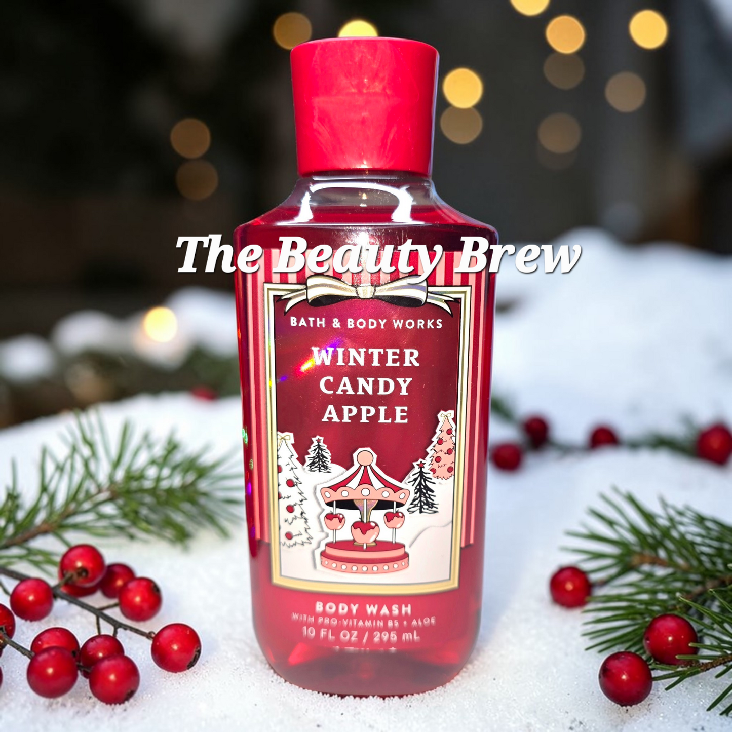New Bath and Body Works Winter Candy Apple Body Wash, Shower Gel
