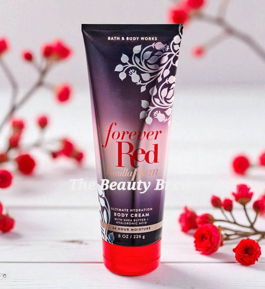 New Bath and Body Works Forever Red Vanilla Rum Ultimate Hydration Body Cream