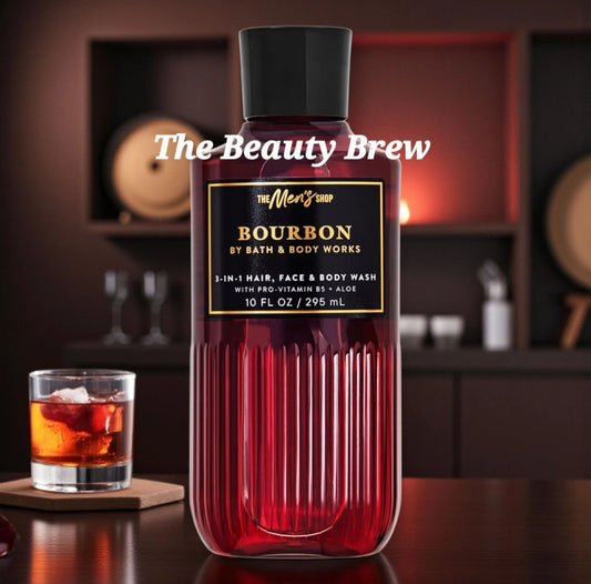 New Bath and Body Work's Men's Bourbon 3-In-1 Hair, Face and Body Wash