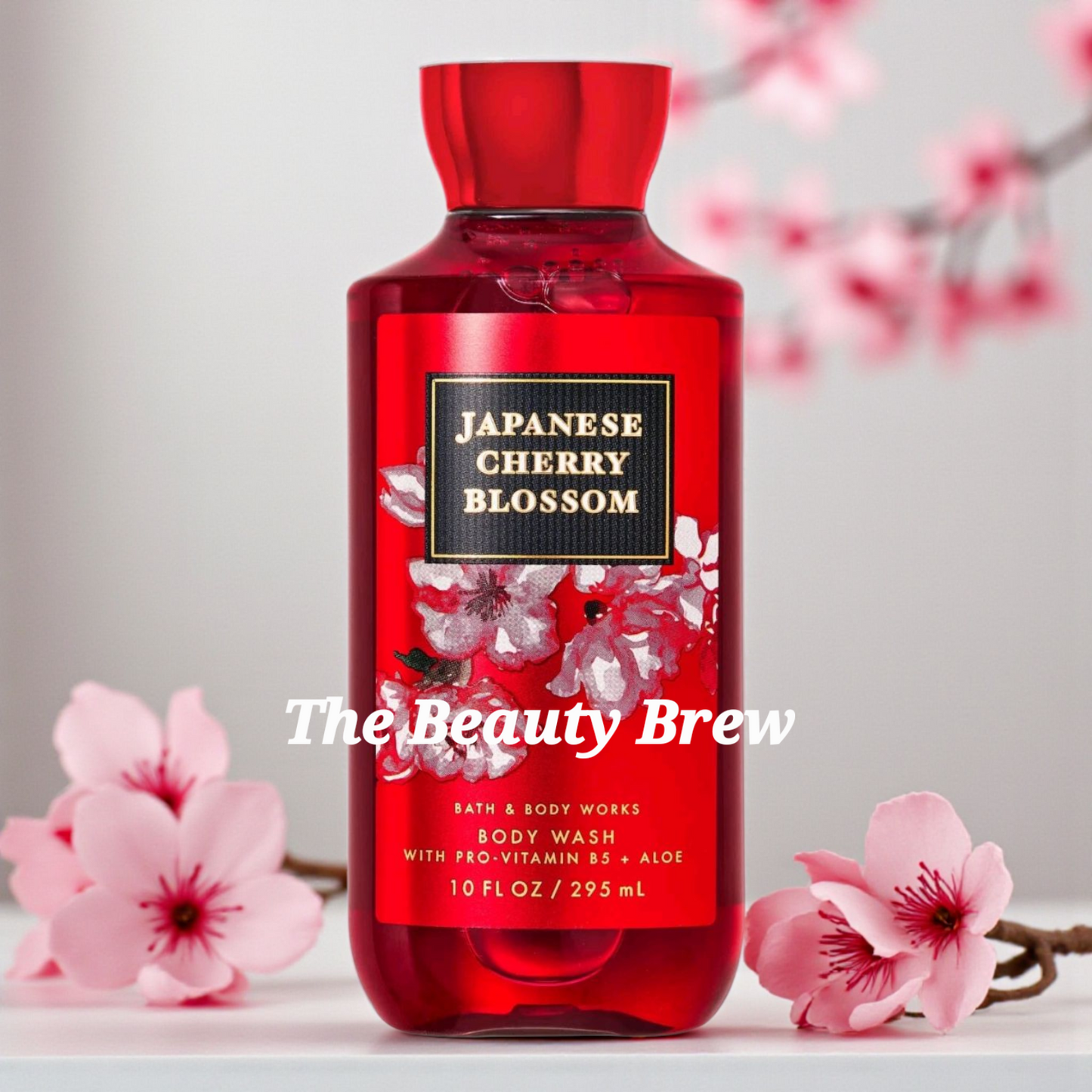 New Bath and Body Works Japanese Cherry Blossom  Body Wash, Shower Gel 10 0z