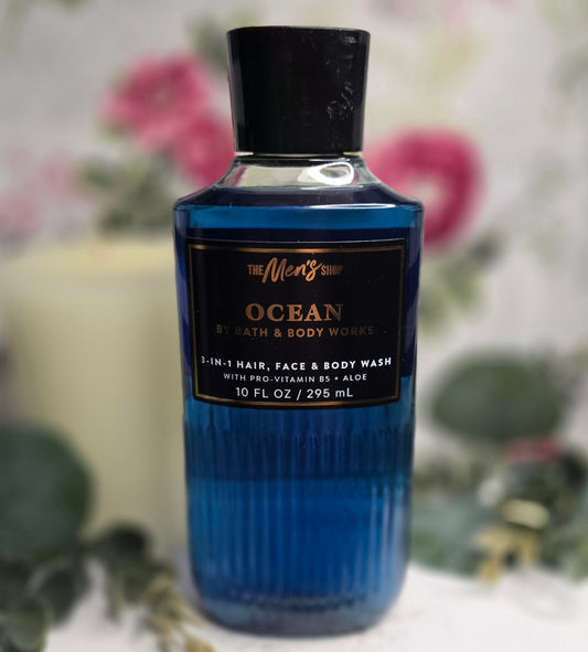 New Men's Collection Ocean 3-In-1 Hair, Face and Body Wash by Bath and Body Works 