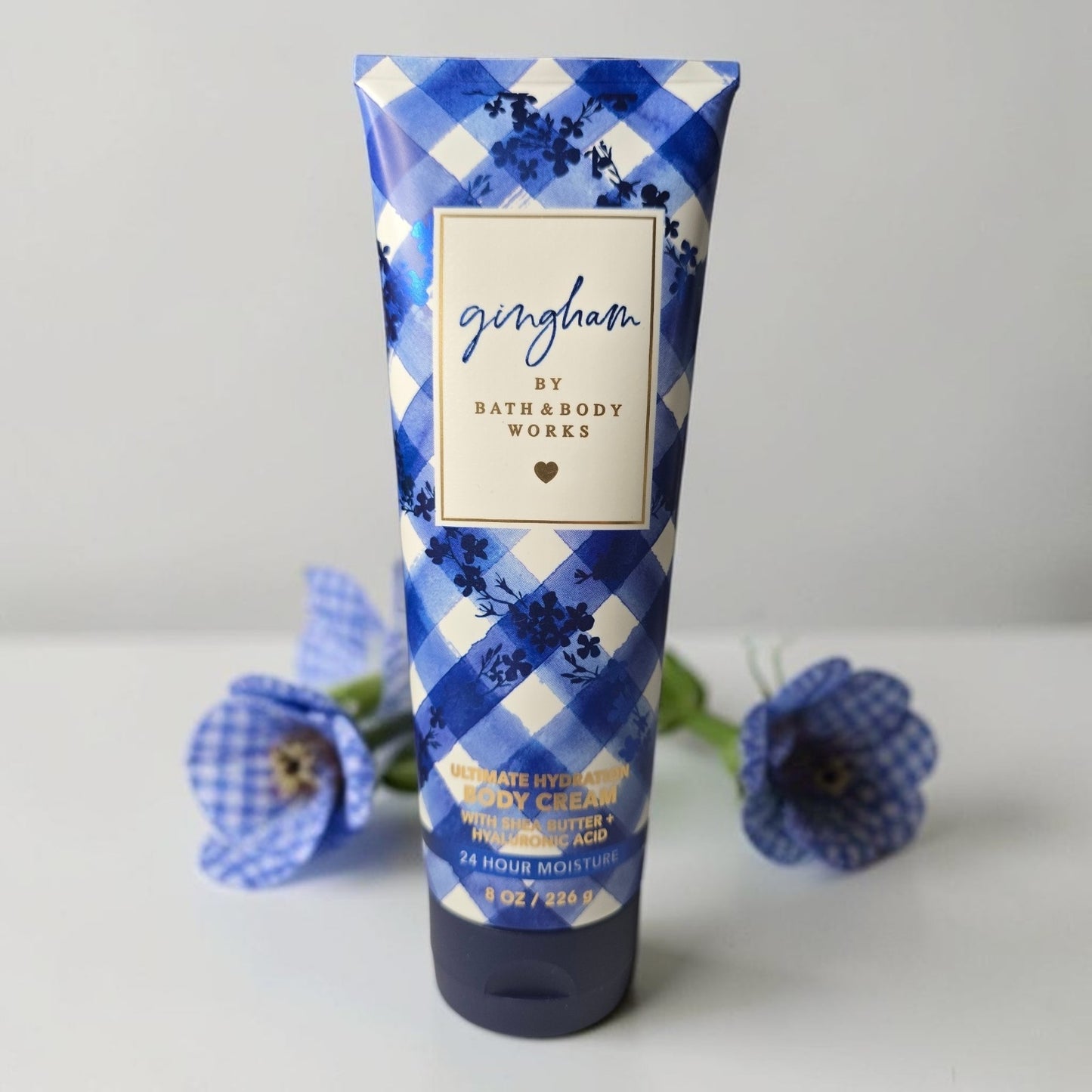 New Bath and Body Works Gingham Ultimate Hydration Body Cream 8 fl oz