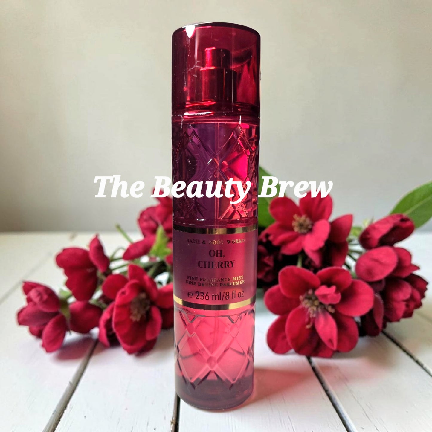New Bath and Body Works Oh, Cherry Fine Fragrance Body Spray Body Mist 8 oz
