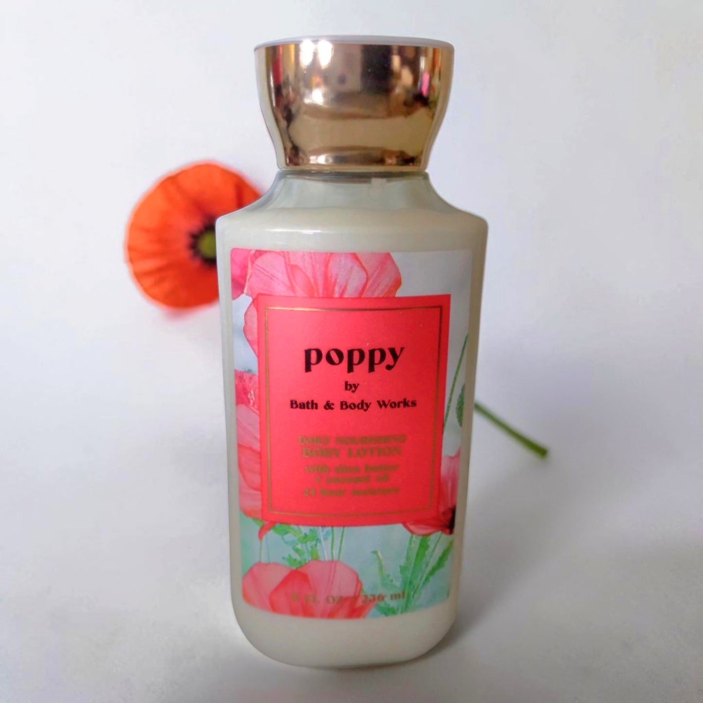 New Bath and Body Works Poppy Daily Nourishing Body Lotion 8 fl oz