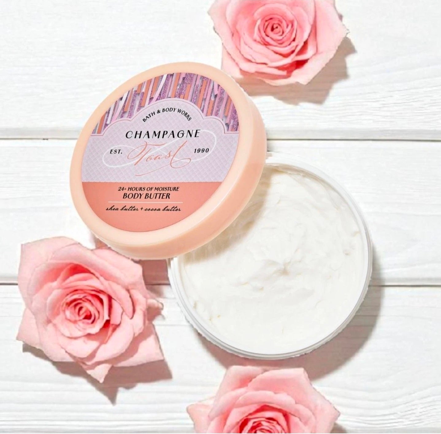 New Bath and Body Works Champagne Toast 24 Hour Moisture Body Butter
