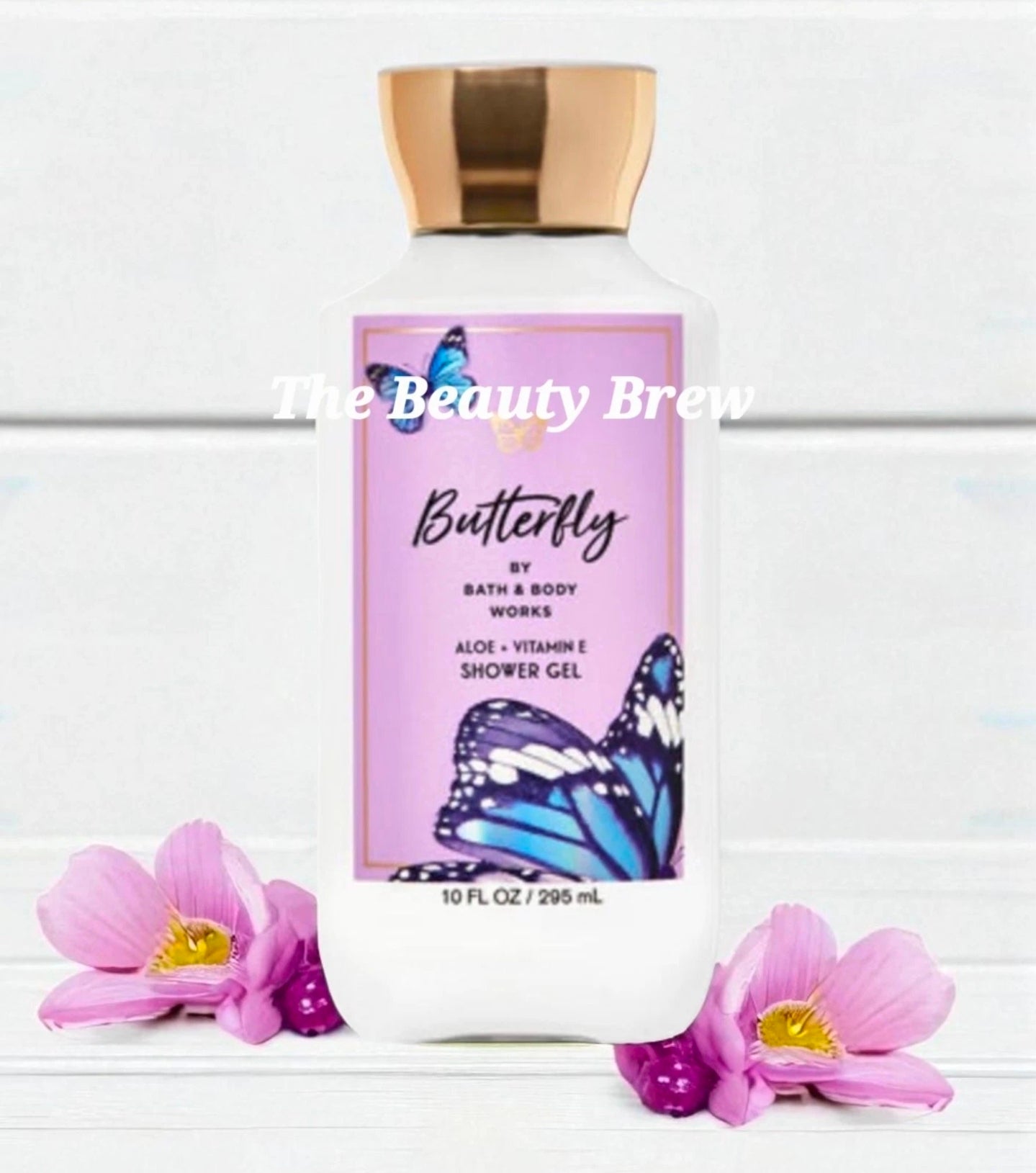 New Bath and Body Works Butterfly Aloe and Vitamin E Body Wash 10 fl oz