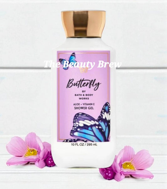 New Bath and Body Works Butterfly Aloe and Vitamin E Body Wash 10 fl oz