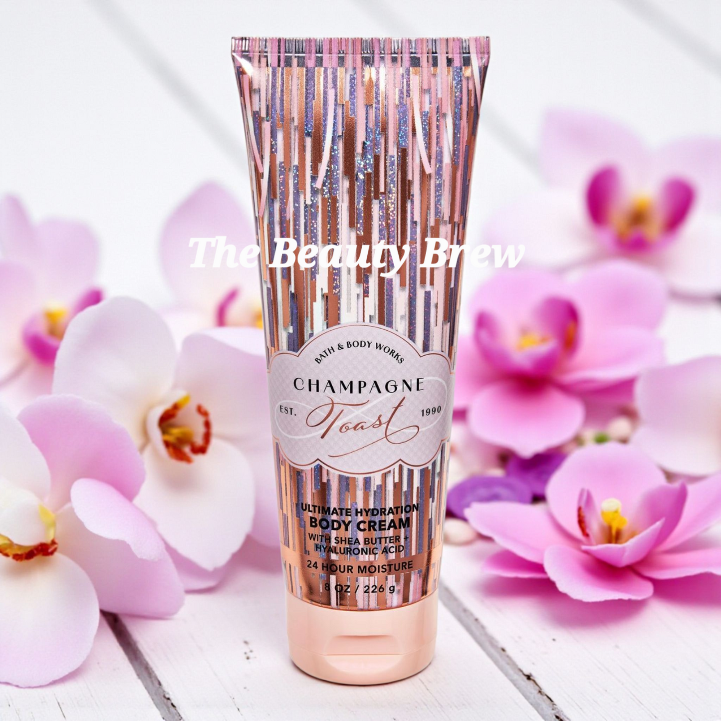 New Bath and Body Works Champagne Toast Ultimate Hydration Body Cream by 8 fl oz.