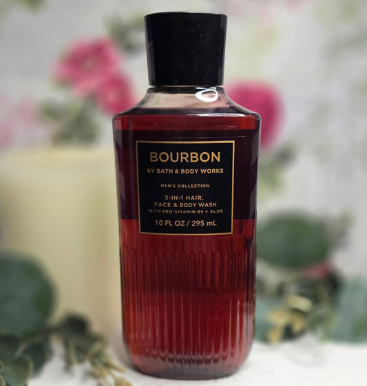 New Men's Collection Bourbon 3-In-1 Hair, Face and Body Wash by Bath and Body Works 