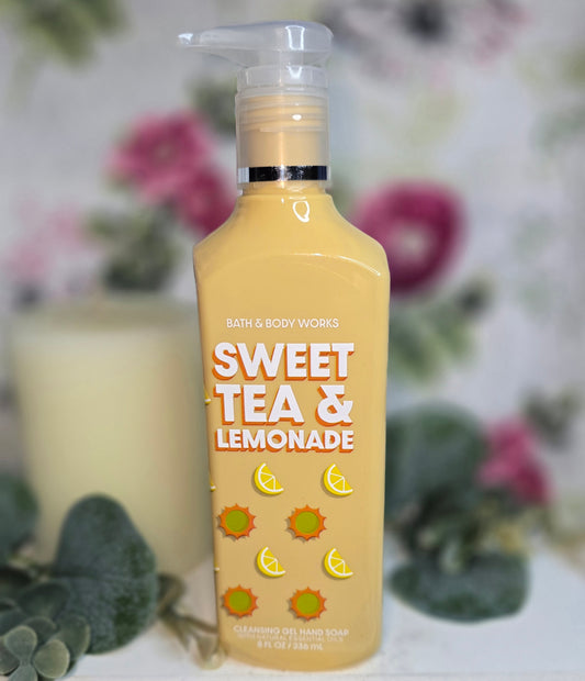 New Bath and Body Works Sweet Tea and Lemonade Gel Hand Soap 