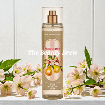New Bath and Body Works Fine Fragrance Pearberry Body Mist, Body Spray 8oz