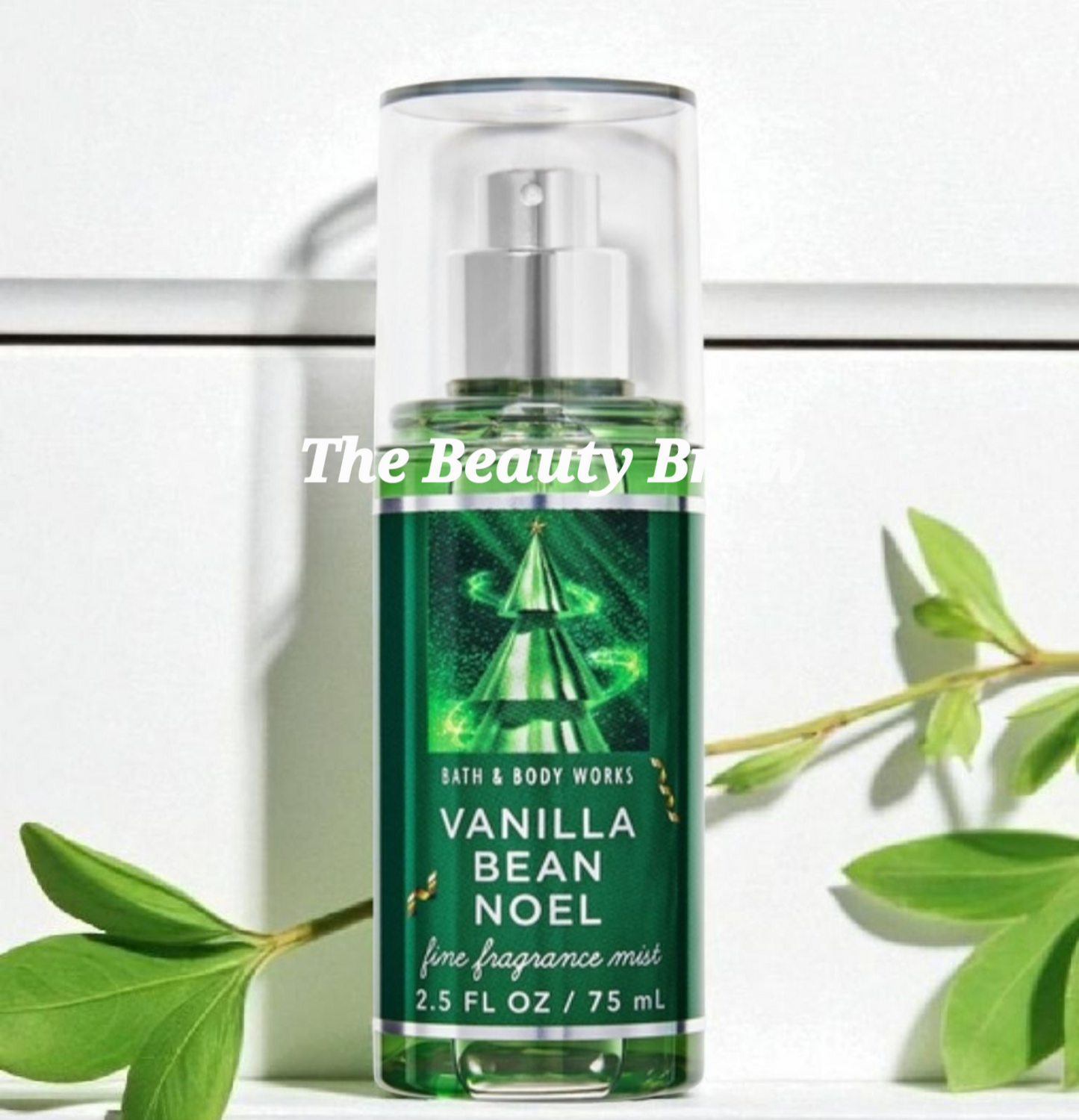 New Bath and Body Works Travel Size Vanilla Bean Noel Body Mist, Body Spray  2.5 fl oz.