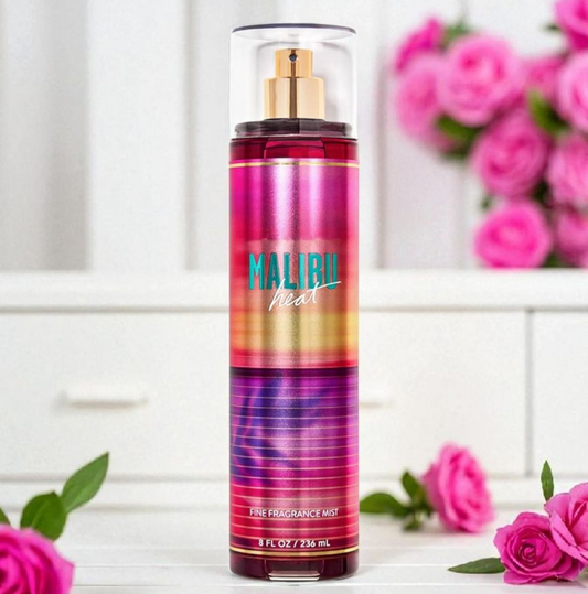 New Bath and Body Works Malibu Heat Fine Fragrance Body Mist, Body Spray 8 oz