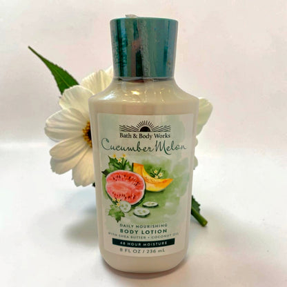 New Bath and Body Works Cucumber Melon Daily Nourishing Body Lotion 8 oz