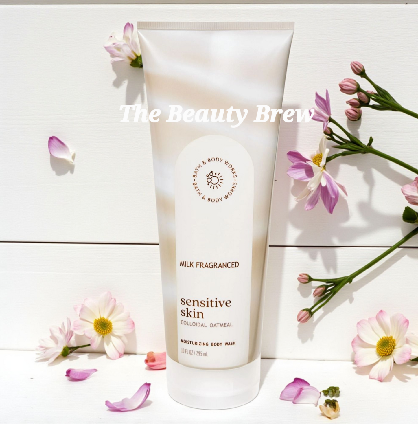 New Bath and Body Works Sensitive Skin Milk Moisturizing Body Wash.