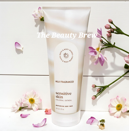New Bath and Body Works Sensitive Skin Milk Moisturizing Body Wash.