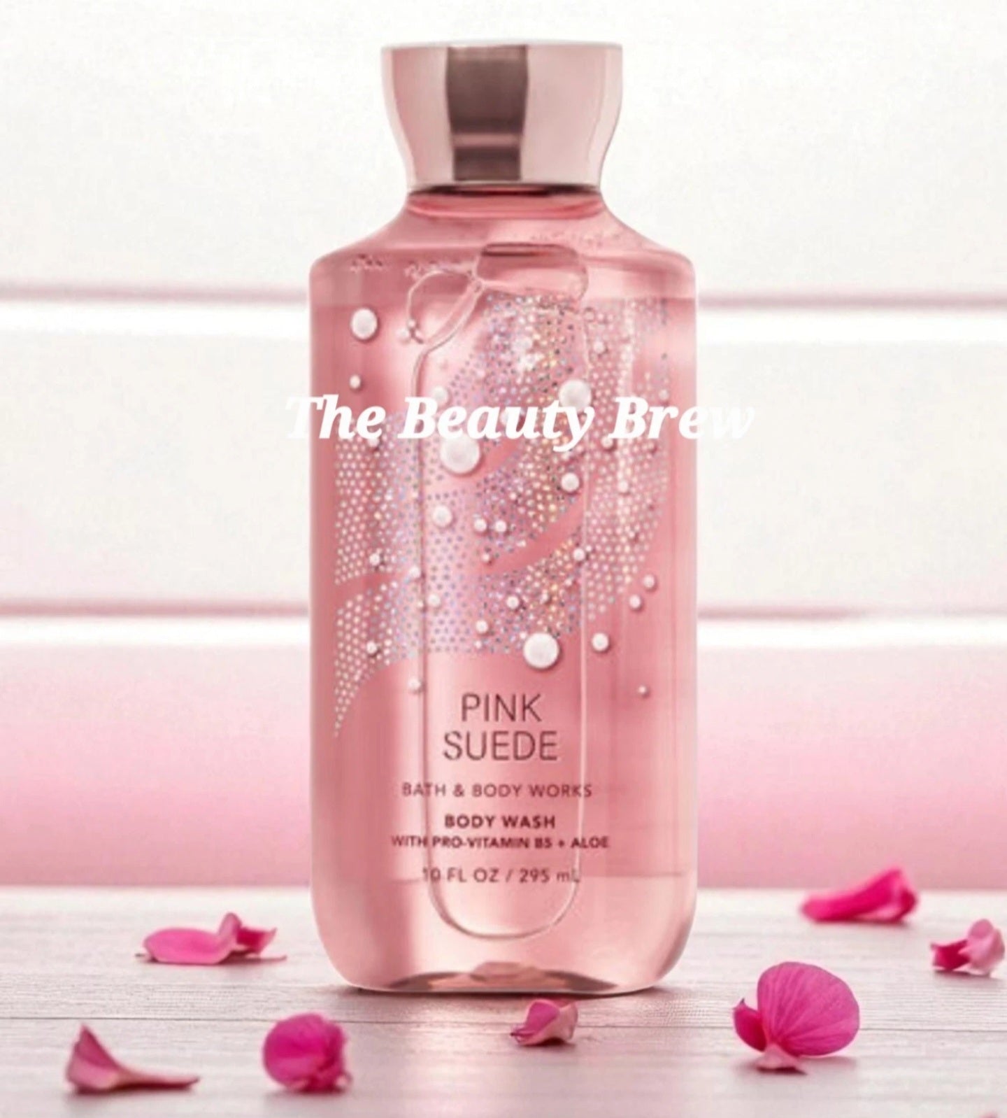 New Bath and Body Works Pink Suede Body Wash, Shower Gel 10 fl oz