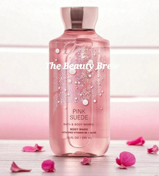 New Bath and Body Works Pink Suede Body Wash, Shower Gel 10 fl oz